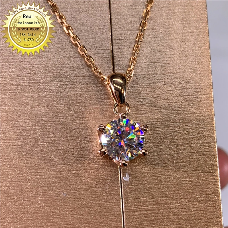 

100% Solid 18k gold (Au750) and 1ct DVVS color moissanite we have certificaet 003