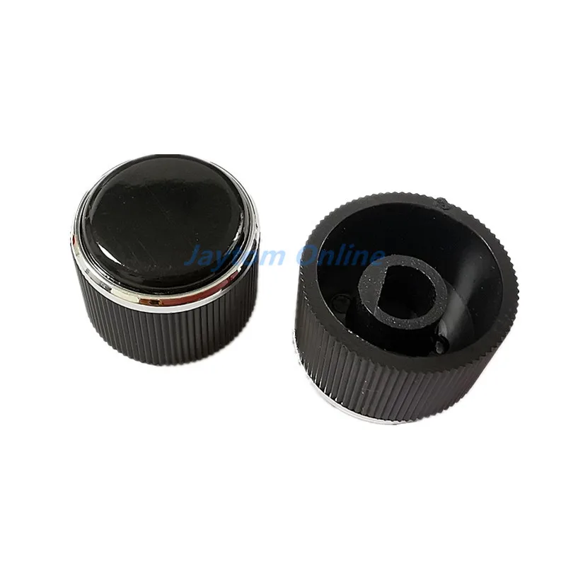 2pcs Plastic Encoder Switch Caps 19x14mm Car Navigation Volume Modification Knobs Half D Shaft 6mm Shaft Diameter