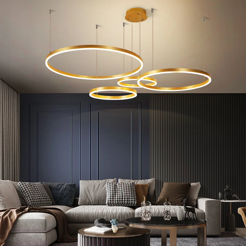 

Modern LED Chandelier Lighting For Living Room Bedroom New Lamp Gold Black Frame Home Indoor Fixture Light Lustre Pendant Lights