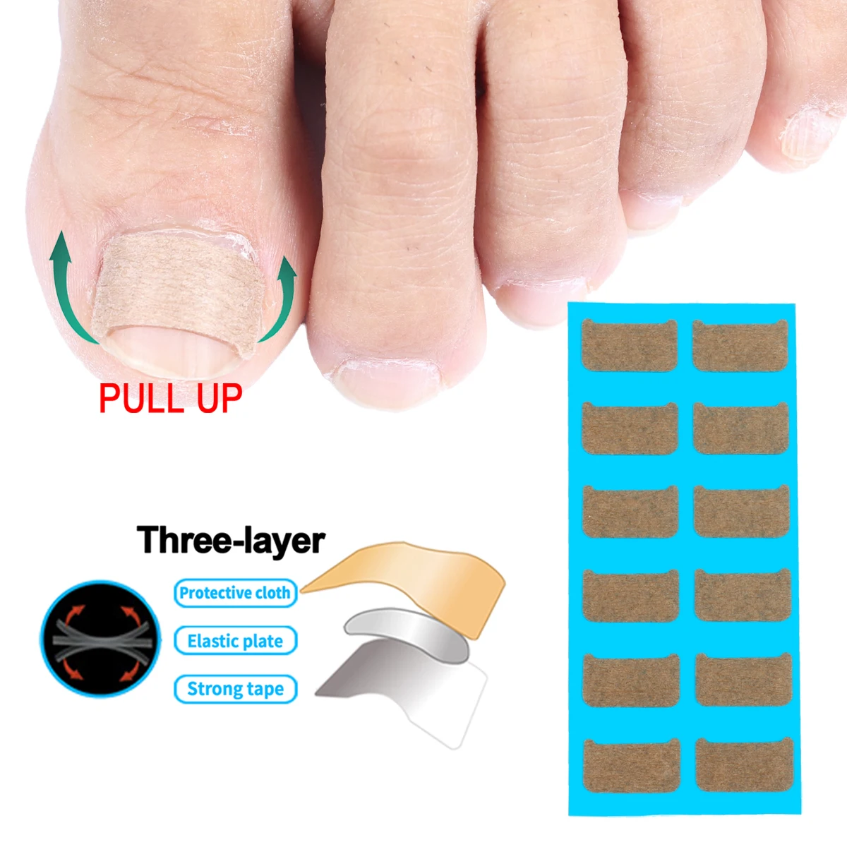 36Pcs Ingrown Toenail Correction Stickers Nail Corrector Patches Paronychia Treatment Recover Pedicure Foot Care Tools