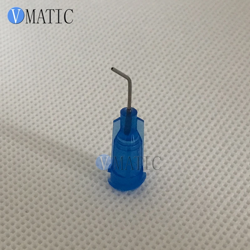 Gratis Verzending 100Pcs 22G 0.5 ''Tube 45 Graden Bocht Gebogen Lijm Doseren Rvs Dispenser Naald Tips 1/2 Inch