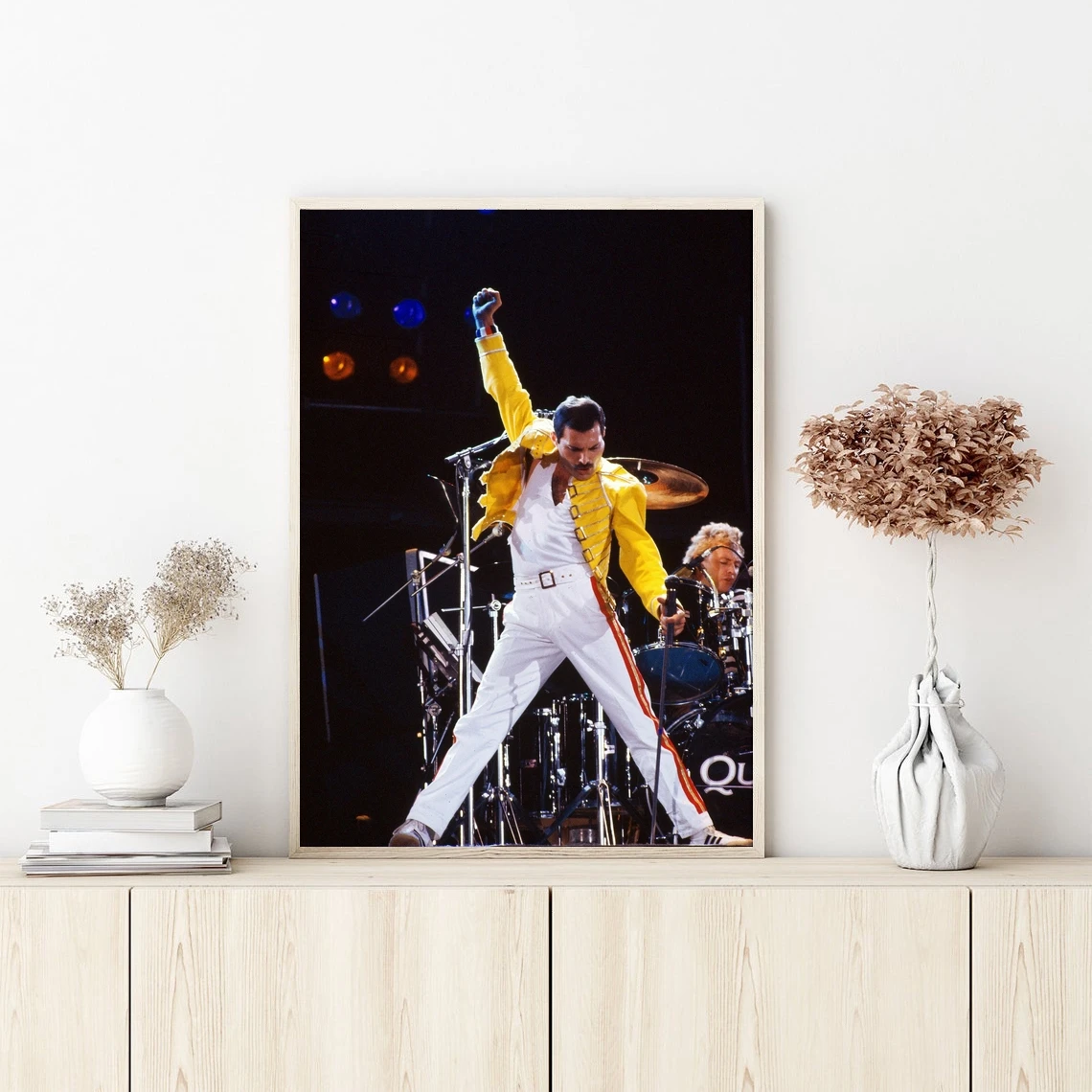 Queen Band  Music Poster Wall Art Canvas Painting Bedroom Living Room Home Decoration (No Frame)