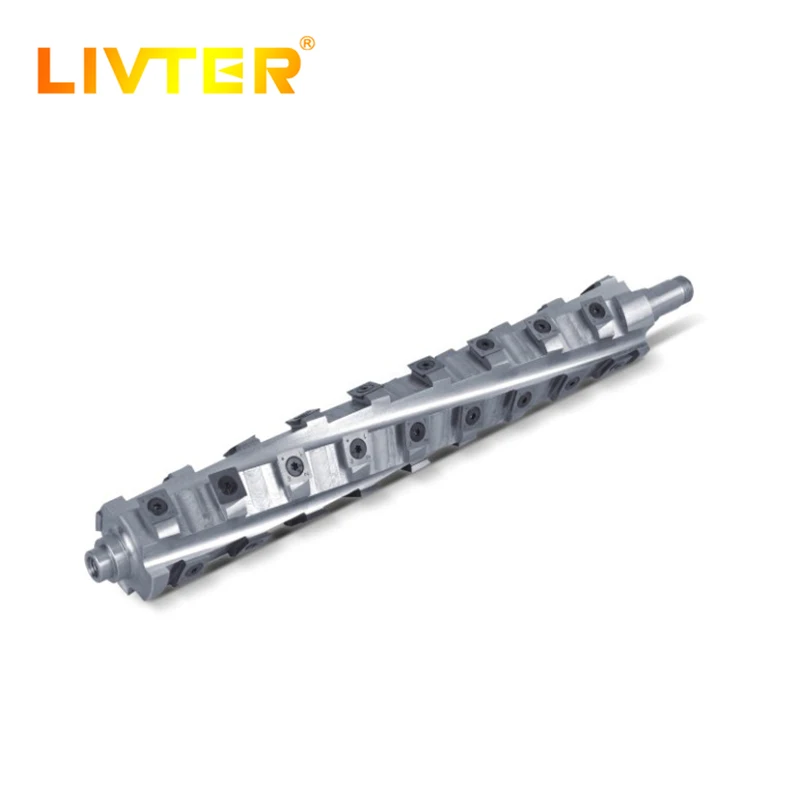 LIVTER DW735 Steel Alloy Helical Woodworking  Rotate planer machine shaft Shaper Tools Helical Spiral Cutter Head