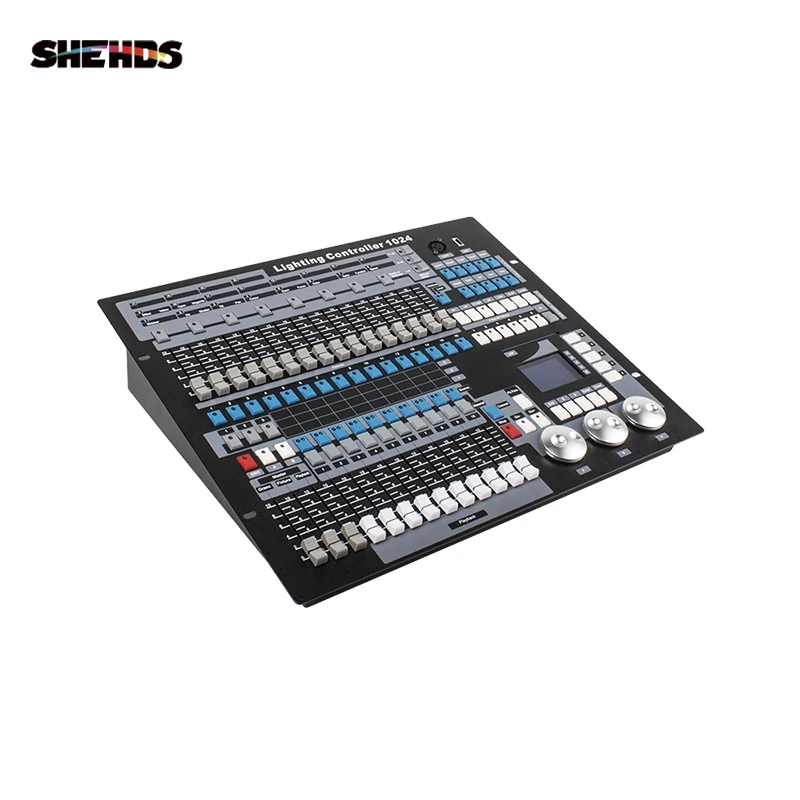 SHEHDS DMX512 Stage Light Controller Dongle 1024 Channel With Flight Case PC/SD Offline Mode Light Jockey Dmx Controller Disco