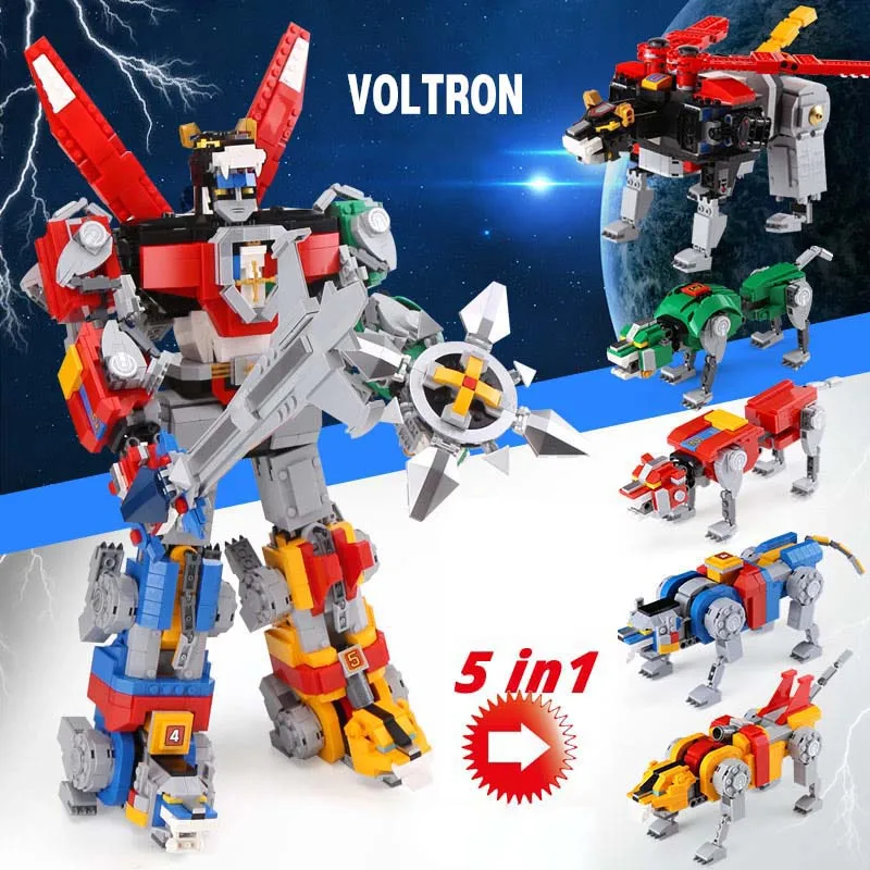 

Voltron, защитник Вселенной, Уолтер трен.игрушка, зверь, король, GoLion, игрушка из фильма, строительные блоки, кирпичи, совместимые с 21311, Рождественский подарок на день рождения