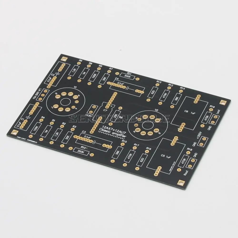 Panneau de préamplificateur à tube classique, HiFi stéréo, canal touristique, pré-ampli, assembler 12AX7 + 12AU7