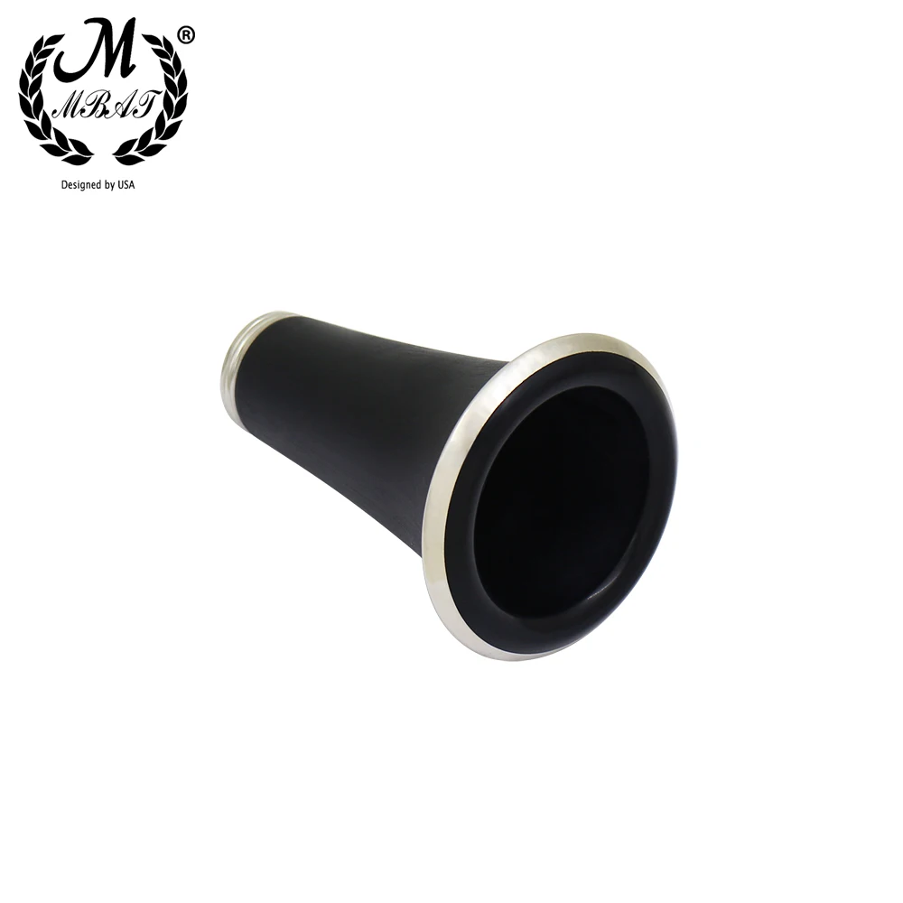 

M MBAT Clarinet Bell Mouth Black ABS Bakelite Horn Mouth Professional Clarinet Barrel Accessories Wind Musical Instrument Parts