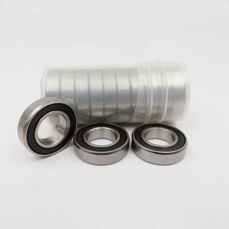 20pcs stainless steel bearing S6802-2RS 15*24*5 mm thin wall deep groove ball bearing S6802RS 15x24x5 mm 6802