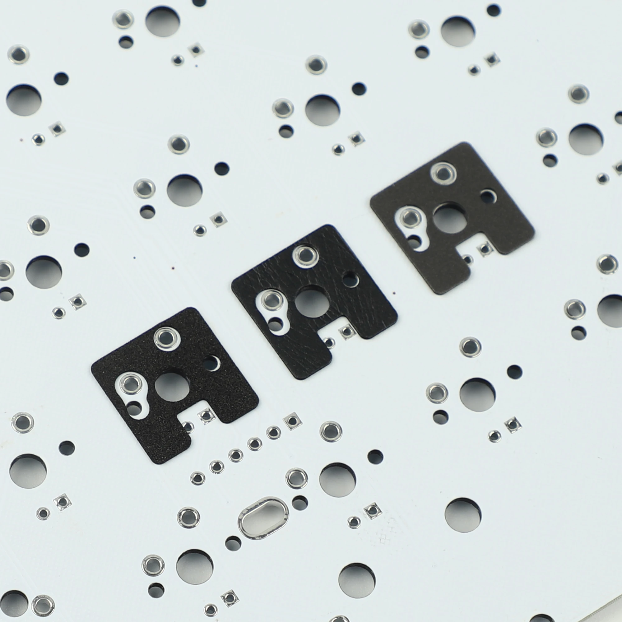 YMDK 120-Pack PE EVA Poron Switch Pads Switch Buffer Foam For Hotswappable PCB Soldered PCB