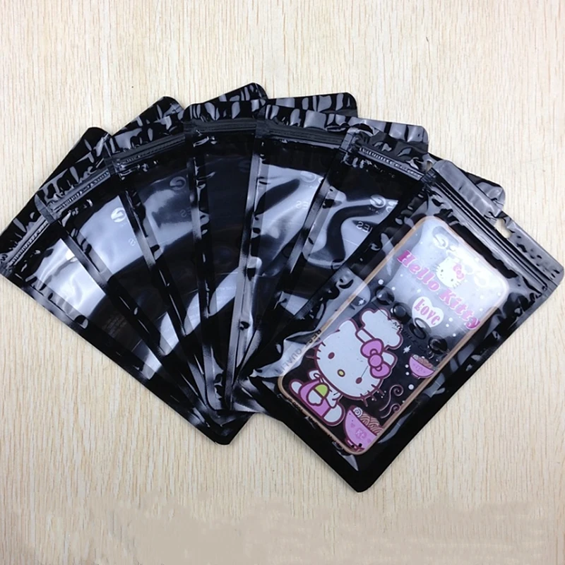 300pcs/11X19cm zip lock bag Cell Phone Accessories Mobile Phone Case Cover Packaging Bag zipper Bag SONY iPhone 6 Plus Plastic