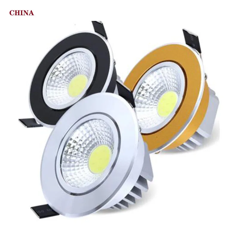 1 Pcs Super Bright Dimbare Led Downlight Licht Cob Plafond Spot Light 3 W 5 W 7 W 12 W plafond Inbouw Verlichting Binnenverlicht