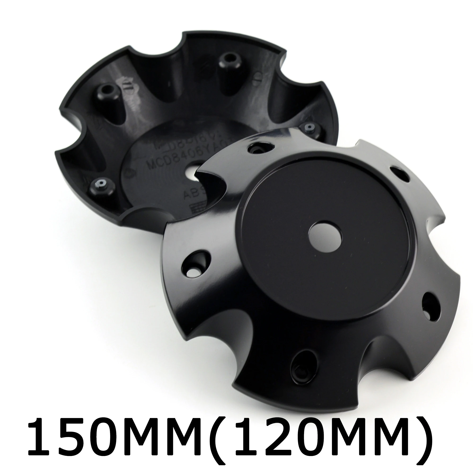 1pc 150mm 120mm Dumb Black Wheels Center Caps Fit For MAT Off-Road Anti-Off Wheel #MCD8406YA03 Decoration Car Accessories Tools