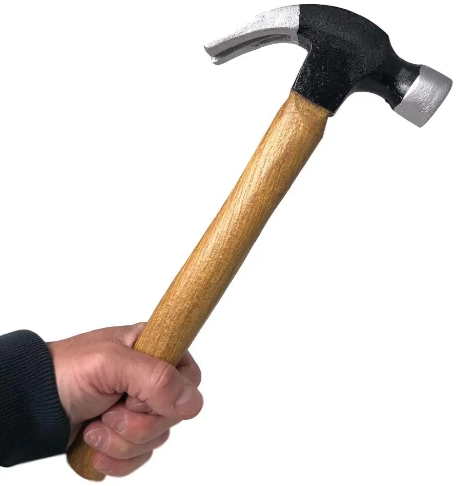 Realistic PU Foam Claw Hammer Latex Rubber Theatre Movie Quality Horror Prop Fancy Dress, Unisex-Adult, One Size