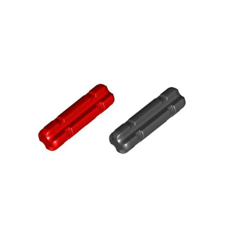 100Pcs/lot High-Tech PARTS 32062 Axle 2 Notched Red & Black Colors 1X2 MOC Blocks Bricks Assemble Particles DIY Set Toys