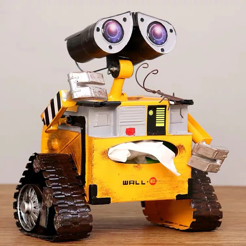 

Metal Robot Piggy Bank Tissue Box Children's Christmas Gifts Montessori Toys Metalen Beeldje Coin Bank Home Decoration