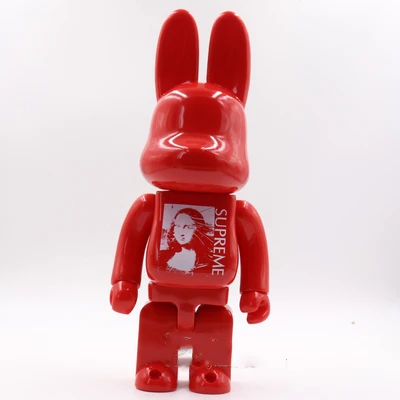 

FREE Fashion doll rabbit Mona Lisa 11inch 28cm 400% Be@rbrick violent bear building block bear DIY Fashion Toy