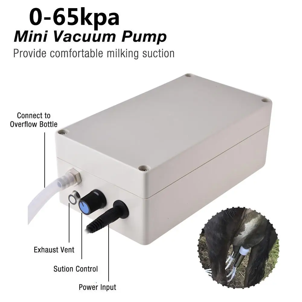 5.5L Cow Electric Milking Machine For Cattle Goat Stainless Steel Milker Vacuum Pump Bucket Milking Machines For Farm Livestock