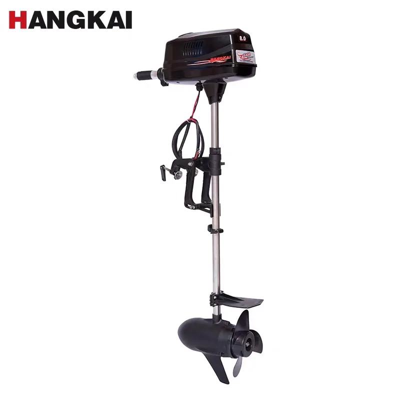 

Free Shipping New HANGKAI 8.0 Brushless Electric Boat Outboard Motor With M2200 48V 2200W Output Fishing Boat Engine