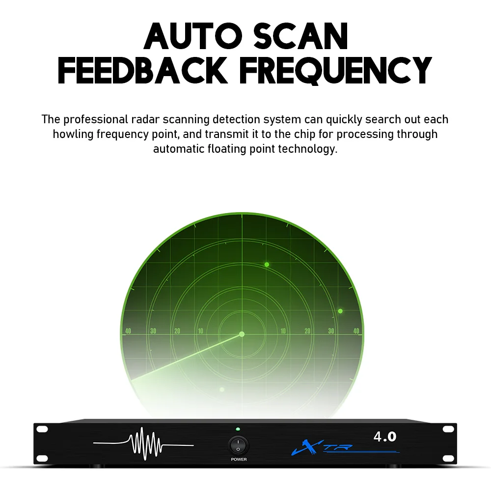 Imagem -05 - Supressor Profissional do Feedback em Fora Desempenho Fase Conferência Automático Anti-uivando Microfone Ktv Frequência Shifter