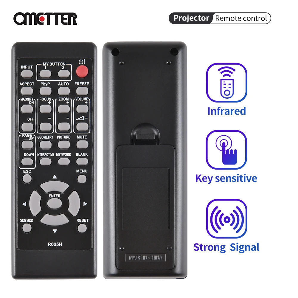 Brand New R025H para Hitachi Projetor Controle Remoto CP-X5555 CP-X5550 CP-WX5505 CP-EW5001WN CP-EX3051WN LP-AW4001 LP-AW3