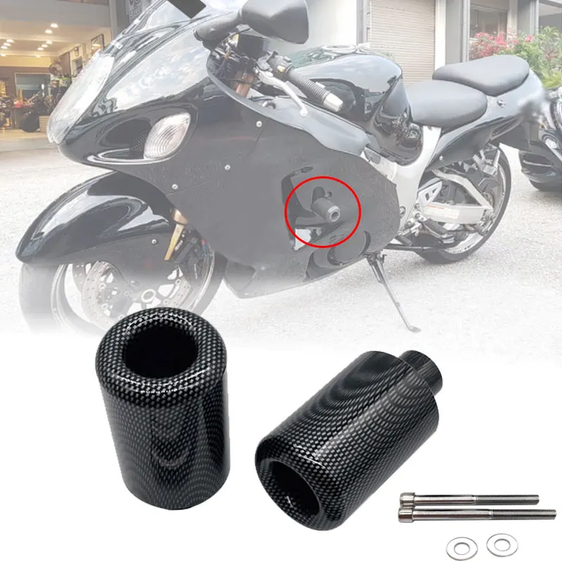 For Suzuki GSXR1300 GSX-R GSXR 1300 Hayabusa 1999-2002 2003 2004 2005 2006 2007 Motorcycle No Cut Frame Sliders Anti Crash Caps