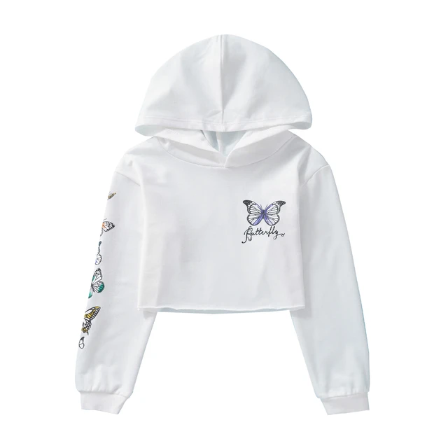 Hip Hop Girls Clothing Kids Hooded Sweatshirt Cotton Long Sleeves Cropped T shirts Tops Modern Jazz Dance Gym Workout Clothes Hoodies Sweatshirts AliExpress