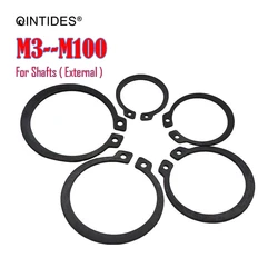 25/5000Pcs M3 - M100 Circlips for shaft type A stainless steel/65 manganese steel shaft retaining ring Bearing retainer circlip