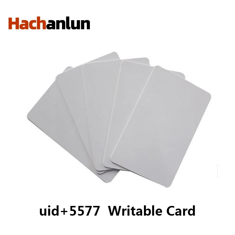 5/10pcs Dual Chip IC + ID UID + 5577 RFID Smart Card Composite 125KHZ EM4305 13.56MHZ Repeatable Erasable Access Card