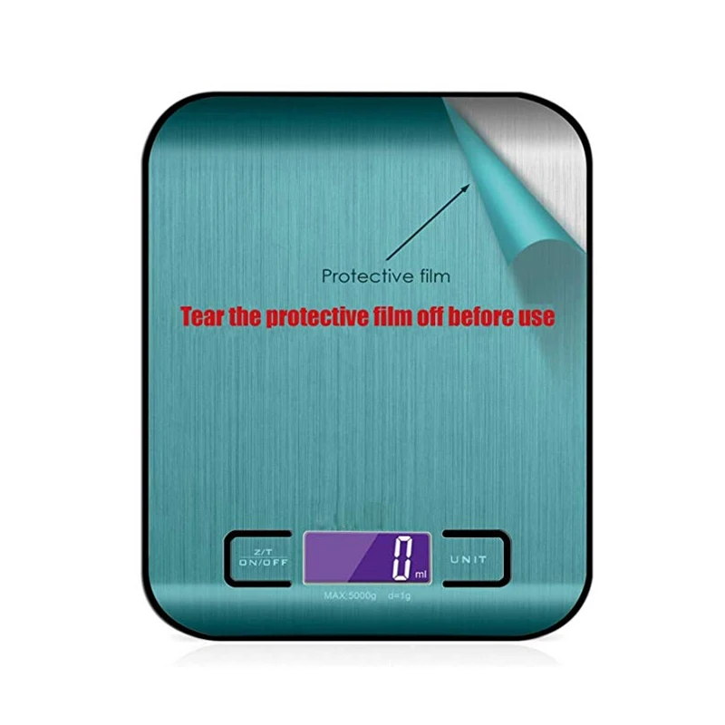 Di alta Precisione Da Cucina Elettronica Bilancia s 5kg/1g LCD Digital Cibo Bilancia In Acciaio Inox Peso di equilibrio Bilancia strumento Libra argento