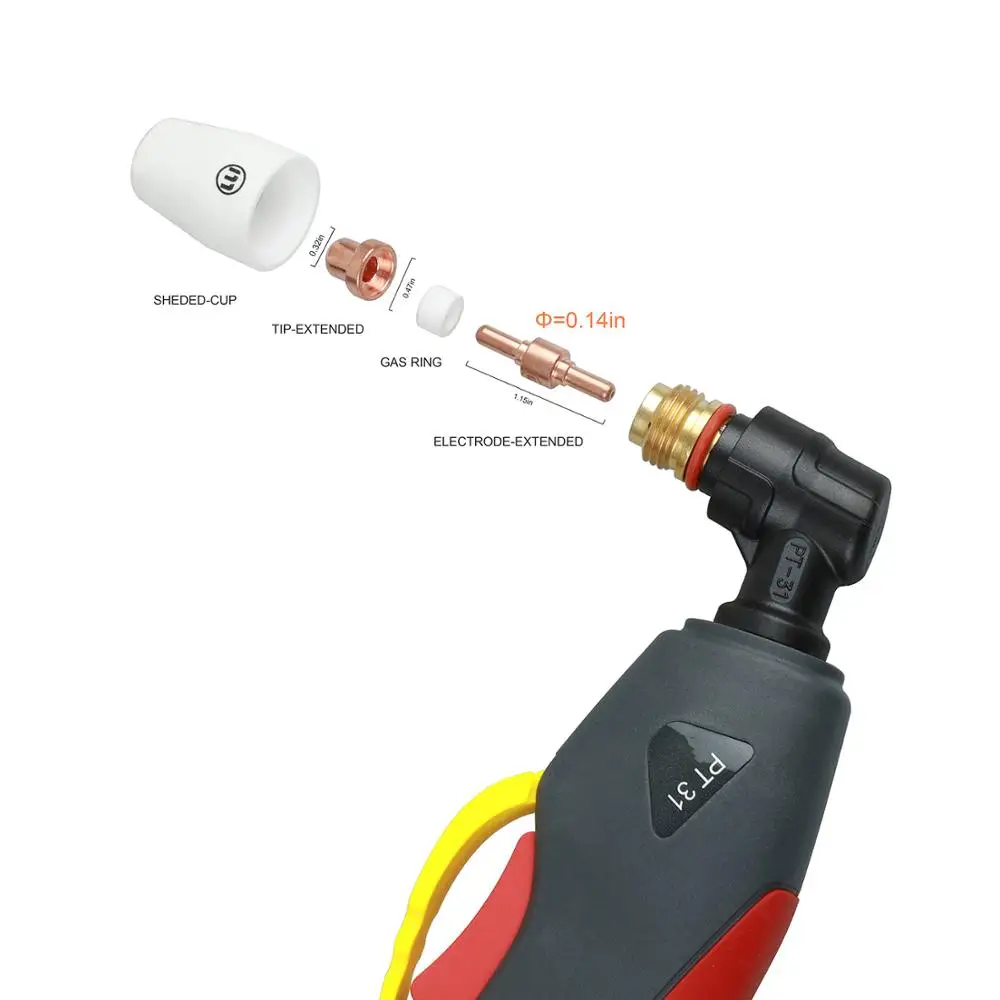 Reboot Plasma Cutting Torch PT31 Welding Gun 40A with 5M 16Ft Plasma Cutter LGK40 CUT40 Plasma Torch welder Cutting Torch