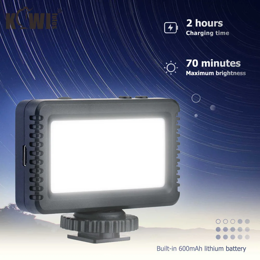 18 Mini LED Light for Vlog Shooting Live Streaming, Standard Shoe Mount for Cameras Phone Grips, 1/4