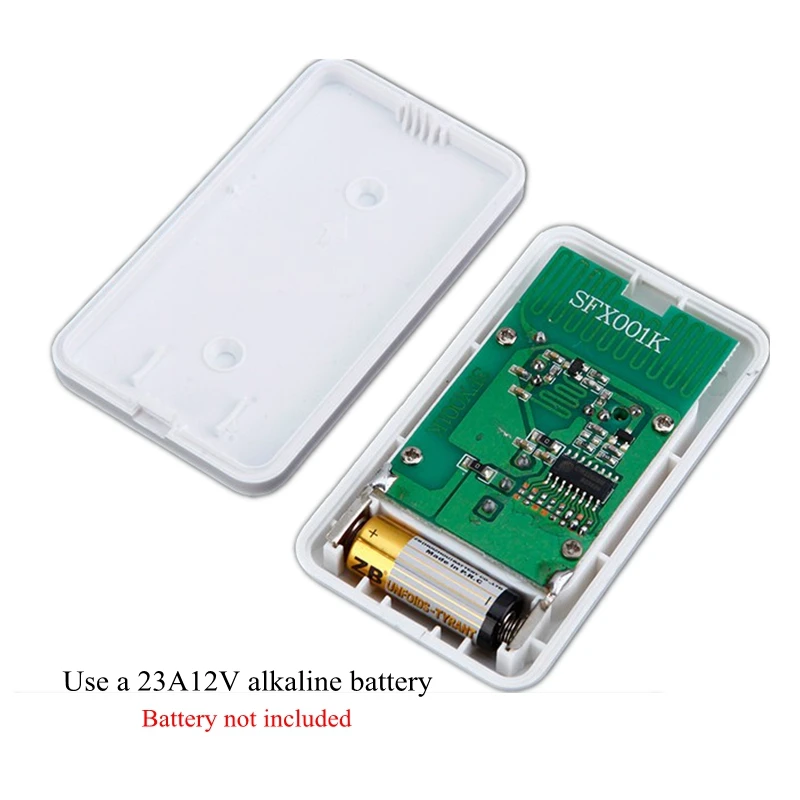 CACAZI Wireless Doorbell DC battery-operated Waterproof Smart Home Cordless Doorbell Chime 200M Remote 23A12V Battery Button