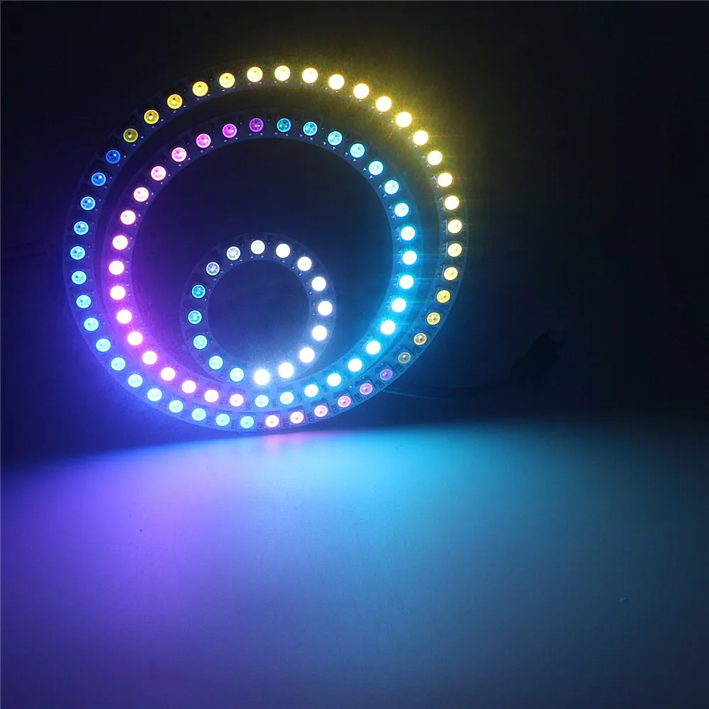 1pcs WS2812B LED Ring 8/16/24/35/45 Bit LEDS SK6812 ws2812b WS2812 5050 RGB Addressable Pixel LED Module Strip Light DC 5V