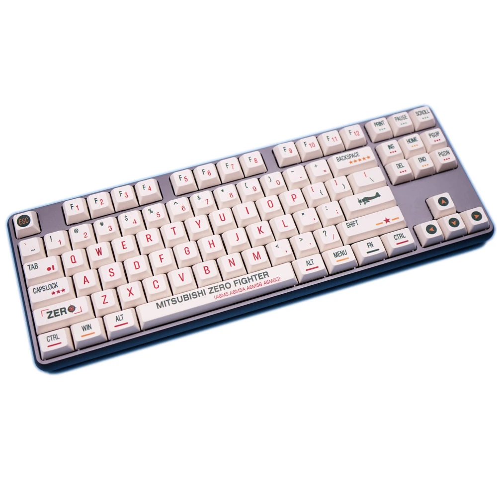 G-MKY AIRPLANE 140 XDA Keycaps PBT Dye-Sublimated XDAS Profile For Filco/DUCK/Ikbc MX Switch Mechanical Keyboard