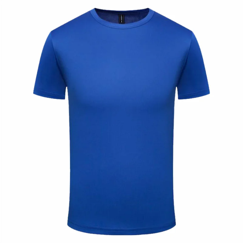 10 Colors Quick Dry Round Neck T-shirt Custom Printed Embroidered Logo Sports Fitness Short Sleeve Top Running Shirt 4xl