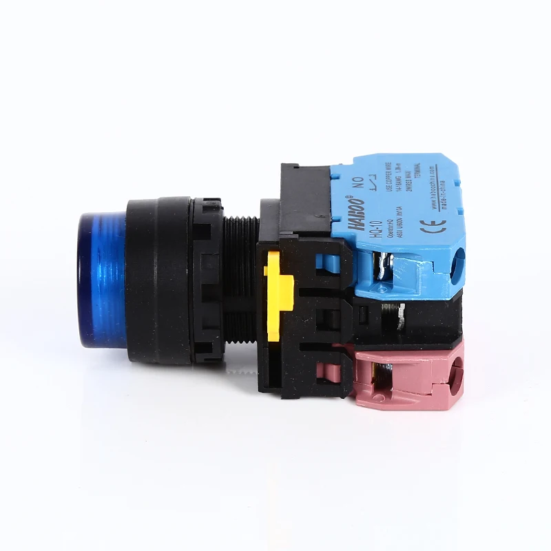 22mm IDEC Similar LED Push Button Switch High Head Illuminated Momentary or Latching Waterproof IP65