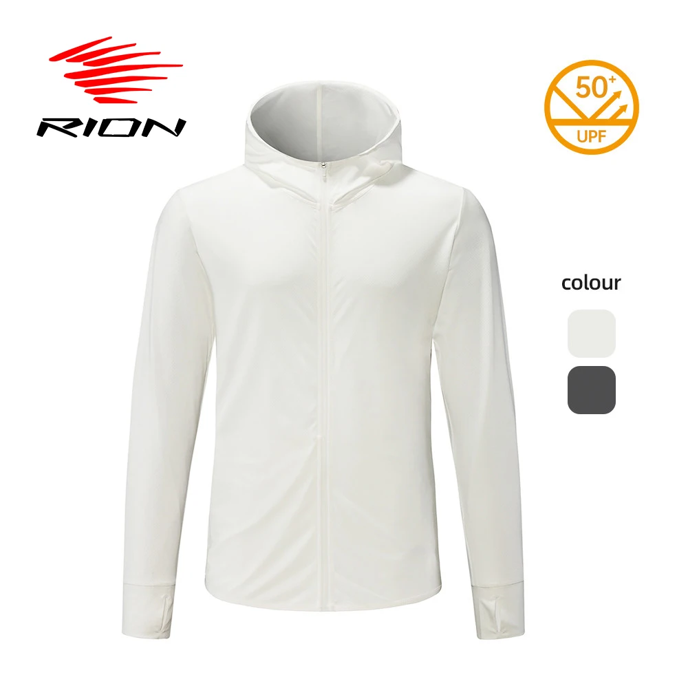 RION Cycling Men's jacket Hooded Skin Coat Sunscreen Waterproof Anti-UV Thin Outwear Light Men Hiking Jackets