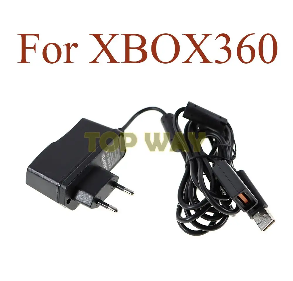 20pcs Black AC 100V-240V Power Supply EU US Plug Adapter USB Charging Charger For Microsoft For Xbox360 XBOX360 Kinect Sensor