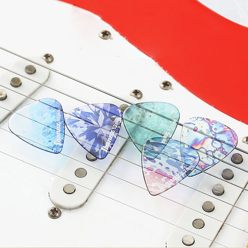 Ibanez Guitar Picks Kaleidoscope Series Plectrums Transparent 1.0/1.2 mm Guitar Accessories