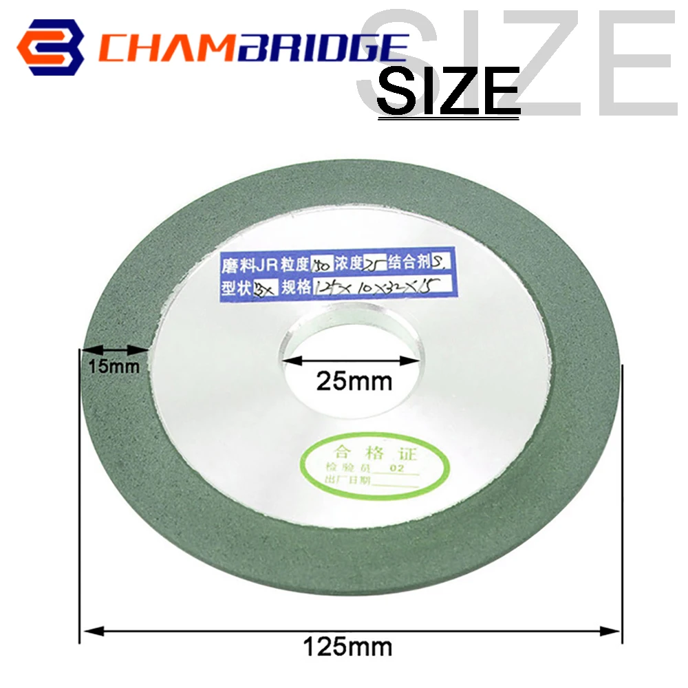 Diamond Grinding Wheel 100mm/125mm/150mm Circle Cutting Discs Grit 150-400 For Tungsten Steel Milling Cutter Sharpener Grinder