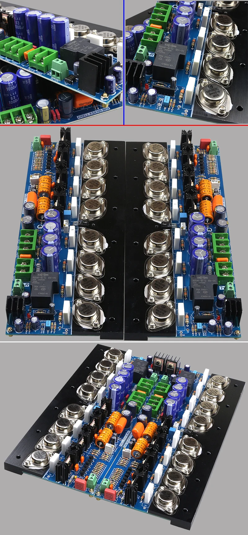 클래스 A 고전력 KSA100MKII 450W+450W 금밀봉 전력 증폭기 보드 Hi-Fi 순수 후면 보드는 Accuphase E405보다 우수합니다.