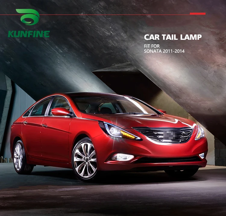 

KUNFINE Car Styling Car Headlight Assembly For Hyundai Sonata 2011-2014 LED Head Lamp Car Tuning Light Parts Plug And Play