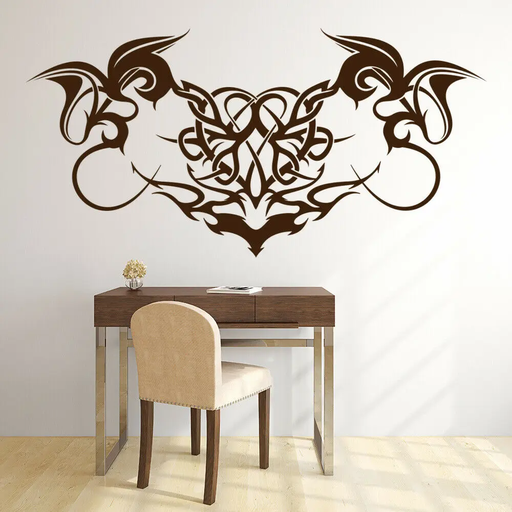 Gothic Swirls Wall Decal Decorative Headboard Art Rope Knot Mural Bedroom Living Room Home Decoration Vinyl Glass Stickers M881