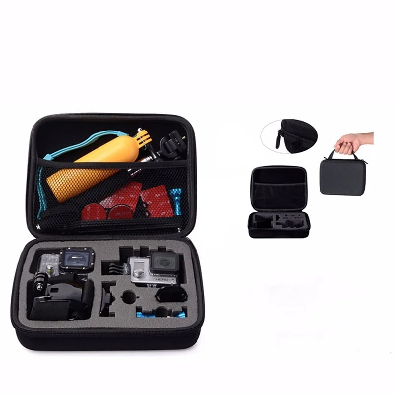 Sport Camera Storage Bag Travel Collection Outdoor Anti-shock Carry Case for Gopro Hero 3+/4 Xiaomi Yi SJ Sport Camera Accessory