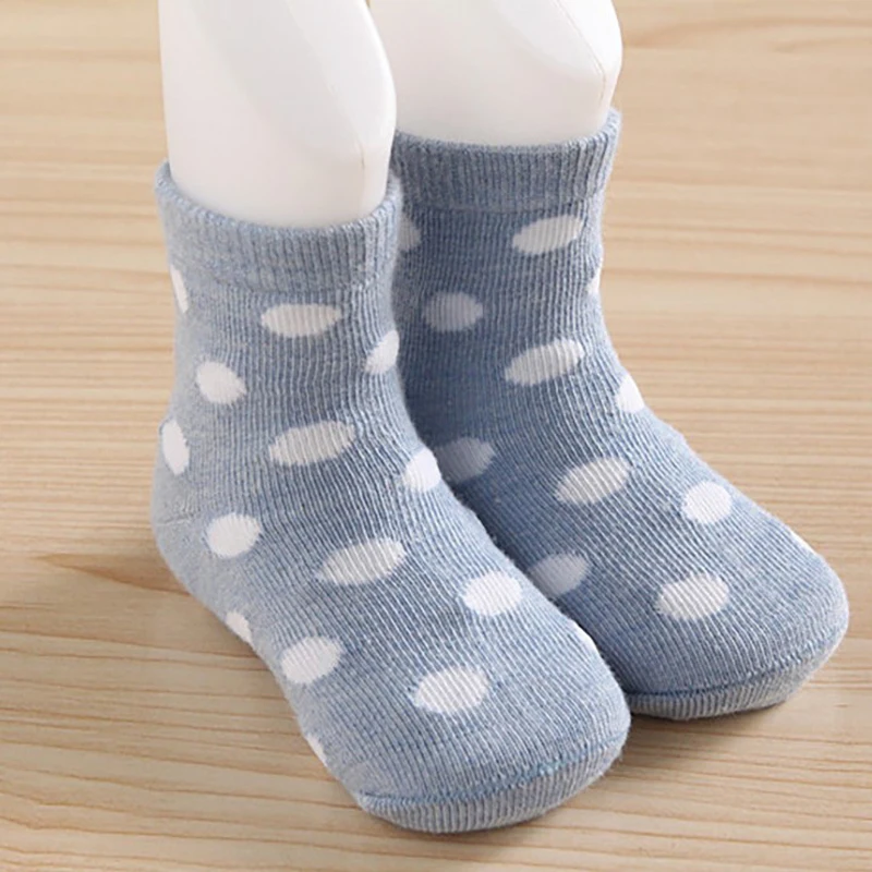 2020 New autumn and winter newborn baby socks 0-2 years old cotton cartoon children baby foot socks