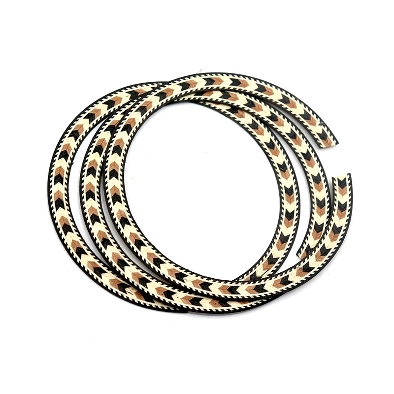 1PCS Rosewood Inlay Maple Wood Guitar Sound Hole Circle Acoustic Guitar Accessories Solid Wood Guitar Soundhole