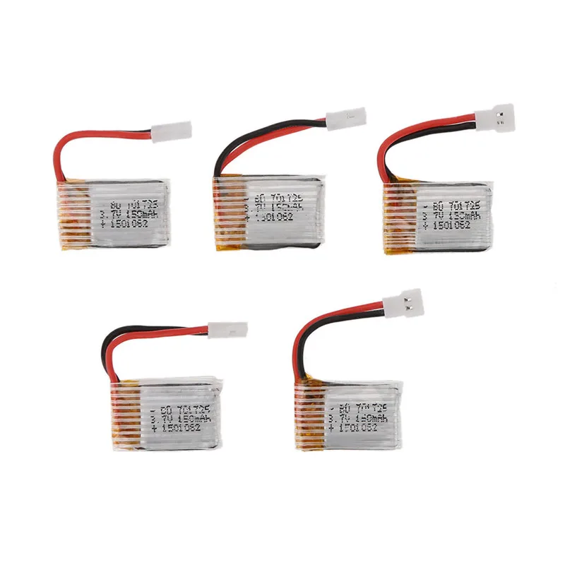 10Pcs/lot 3.7V 150mAh Lipo Battery for JJRC H8 H20 H36 Mini Eachine E010 H8 Furibee F36 H36 Syma X2 Nihui 010 U207 H2 RC Drone