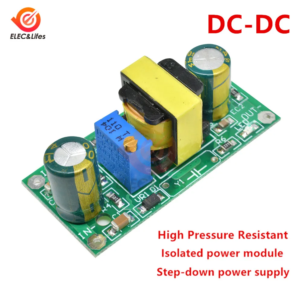 5Pcs DC-DC Step Down Power Converter Adjustable module 22V-290V To 3.6V-15V Isolation switching power supply module