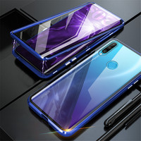 Double Side 360 Degree Magnetic Adsorption Glass Case For Huawei  Honor 9X 9X pro Case Cover For Honor 8X max shockproof case