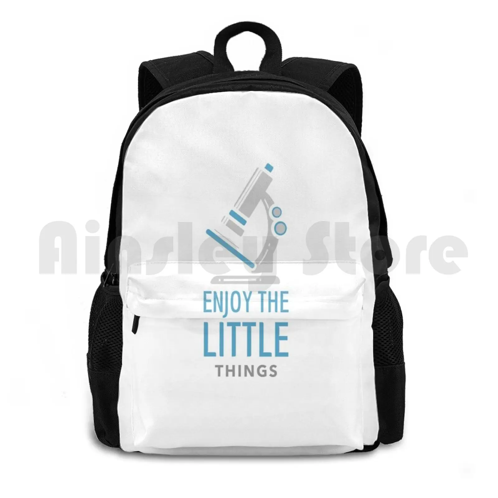 Enjoy The Little Things Outdoor Hiking Backpack Riding Climbing Sports Bag Lab Things Little Microbiology Biology Science